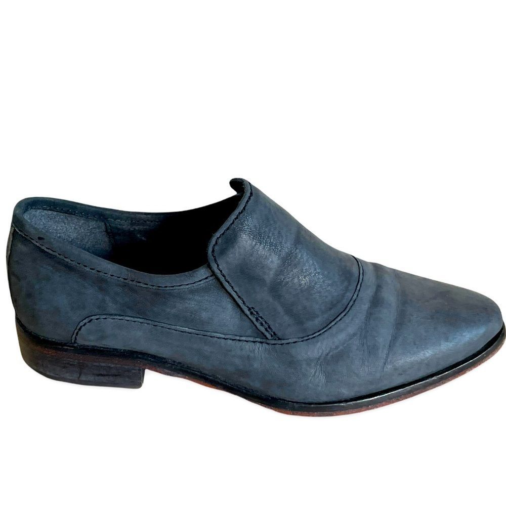 Free People Womens Brady Pointed Toe Loafers carbon dark grey